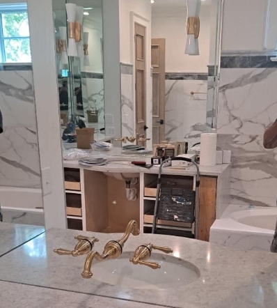residential custom bathroom vanity mirror